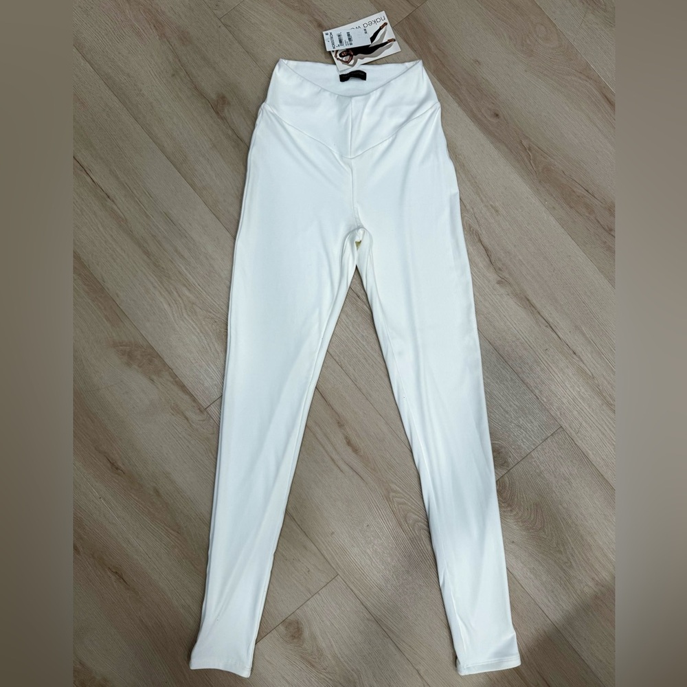 Naked Wardrobe White pants, dressy and tight for evening wear